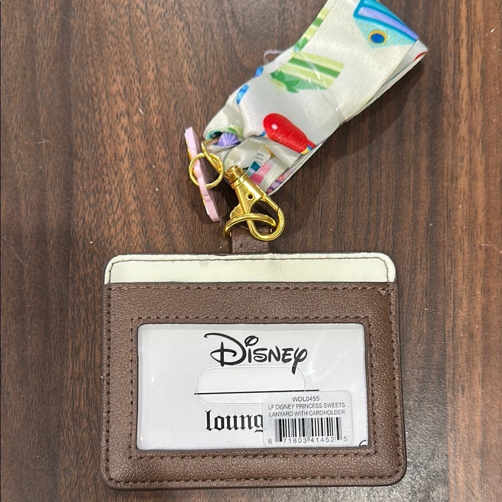 Disney Princess Sweets Cakes Loungefly Lanyard with Cardholder - Picture 3 of 3